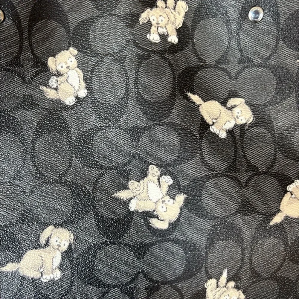 Coach Happy Dog Print, Dempsey X-Large Tote Bag - Picture 6 of 14